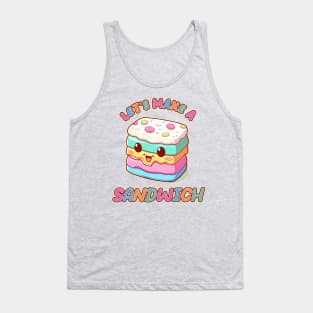 Let's Make a Sandwich? Kawaii Ice Cream Sandwich Tank Top